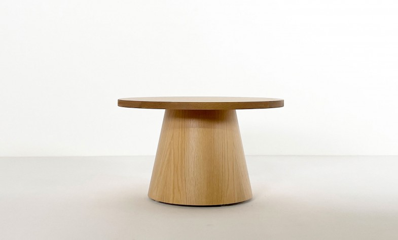Conical Flat Top Table<br /> Natural Rift White Oak