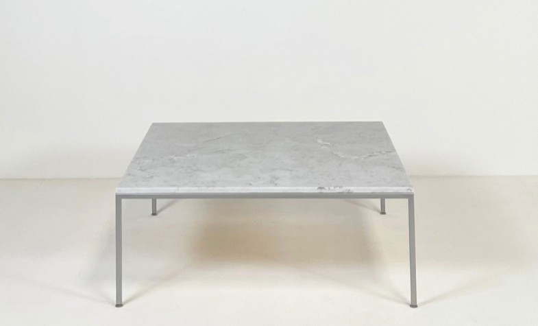 Ethereal Coffee Table<br /> Stone + Platinum Base