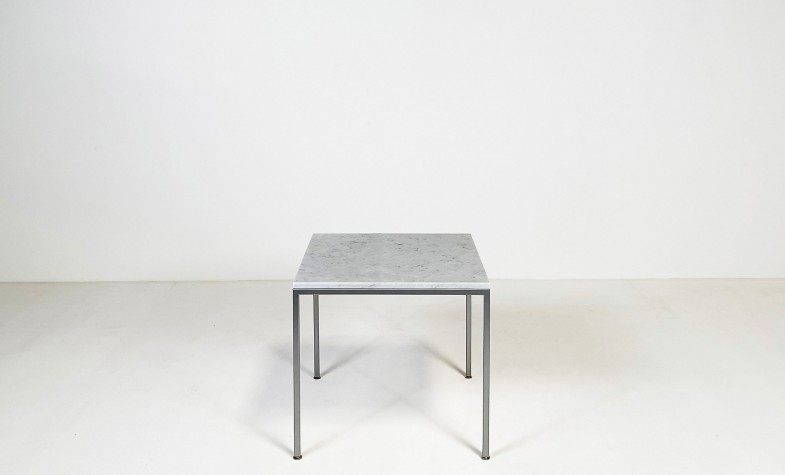 Ethereal End Table<br /> Stone + Platinum Base